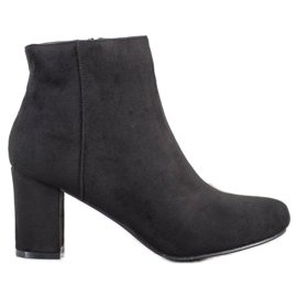 Laura Mode Bottes classiques sur un poteau le noir