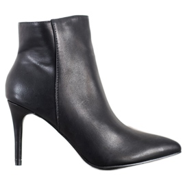 Sweet Shoes Bottes sexy en cuir écologique noir