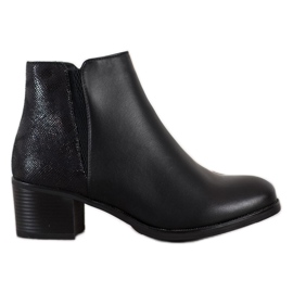 SHELOVET Bottes confortables à talons hauts le noir