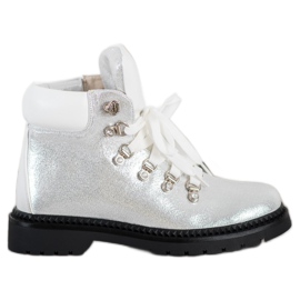 Bello Star Trappeurs d'argent blanc