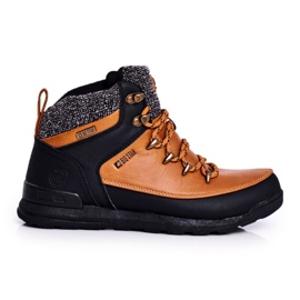 Chaussures de trekking pour femmes Big Star Camel GG274619 le noir jaune