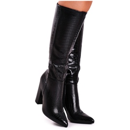 SEA Bottines à Talons Femme Warm Black Belvim le noir