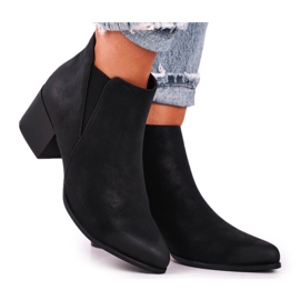 Bottes Femme Sergio Leone Jodhpur bottes Eco Nubuck Noir BT621