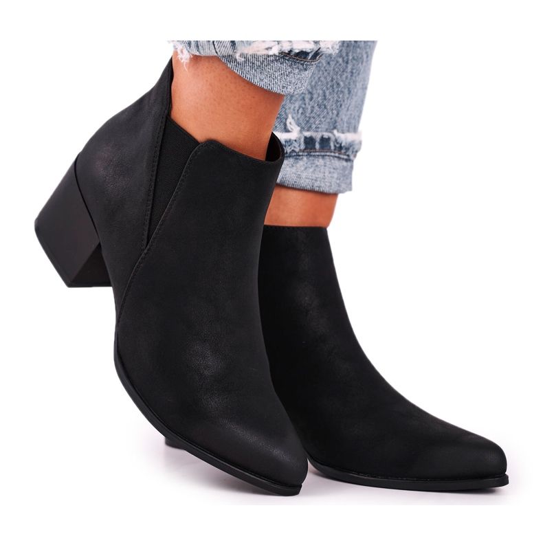 Bottes Femme Sergio Leone Jodhpur bottes Eco Nubuck Noir BT621 le noir