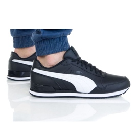 Puma St Runner V2 Full L 365277 11 chaussures blanche le noir