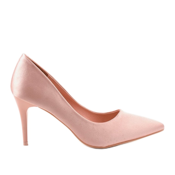 Escarpins roses sur un talon LEI-160