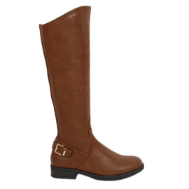 Bottines femme camel H9208 Camel brun