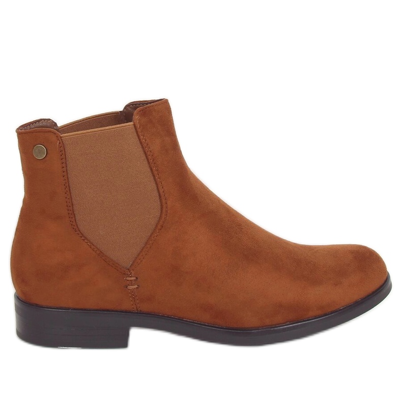 Camel 8B957 Bottines Chelsea femme Camel brun