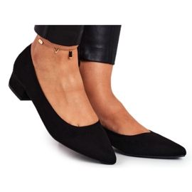 PS1 Ballerines Noires Femme En Daim Elivia le noir