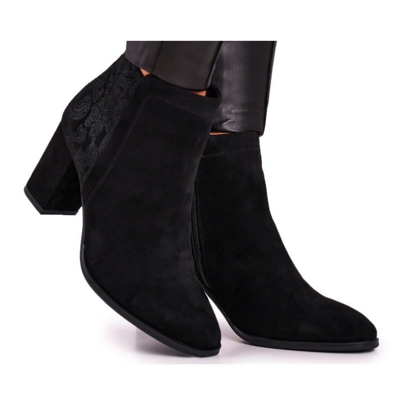 Bottes Pour Femmes À Talons Hauts Sergio Leone Noir BT508 le noir