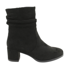 Bottes en daim noires Sergio Leone BT155