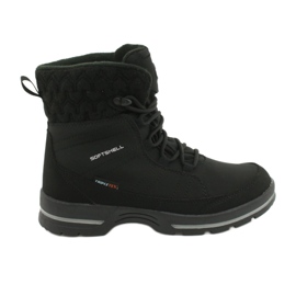 Bottes de neige softshell avec membrane American Club SN02 / 20 noir le noir