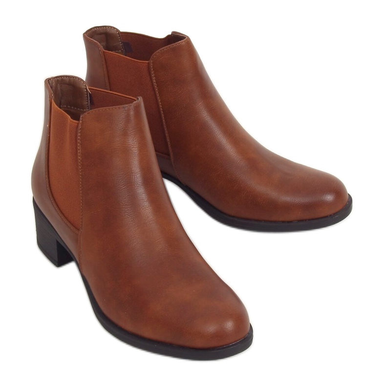 Camel 8B875 Bottines Chelsea Camel brun