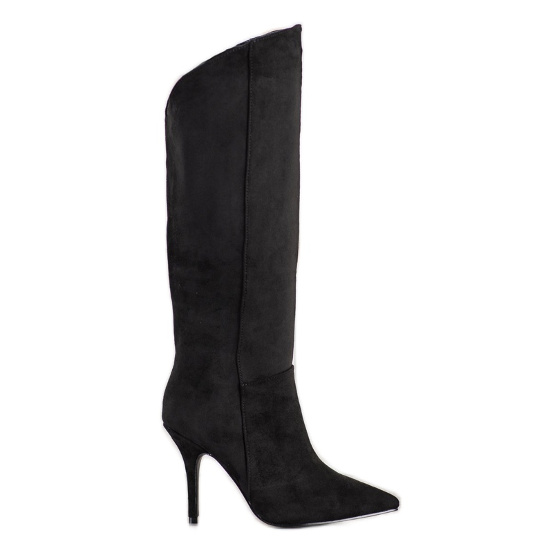 Seastar Bottes en daim sur un talon haut le noir