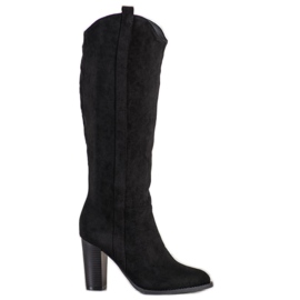 Seastar Bottes élégantes sur un pilier le noir