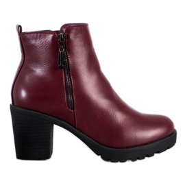 Small Swan Bottes chaudes pour femmes rouge