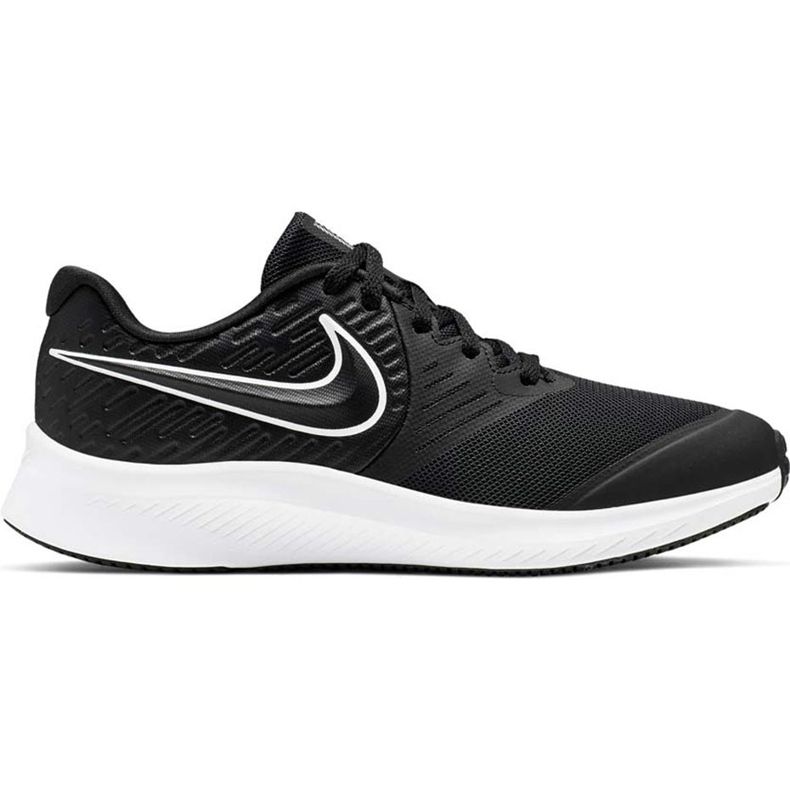 Nike Star Runner 2 chaussures pour enfants noir et blanc AQ3542 001 le noir
