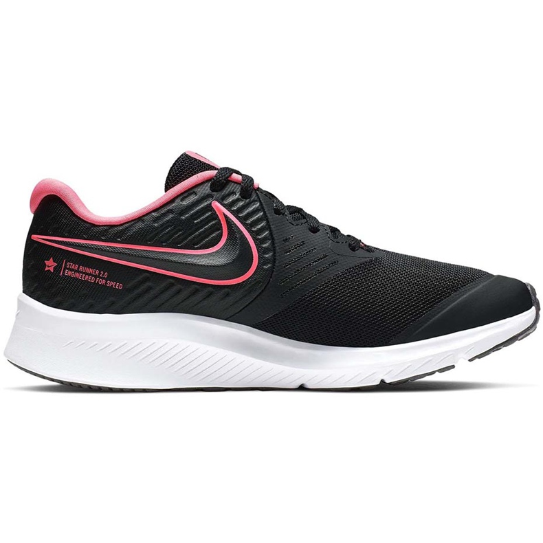 Nike Star Runner 2 chaussures pour enfants noir et rose AQ3542 002 le noir
