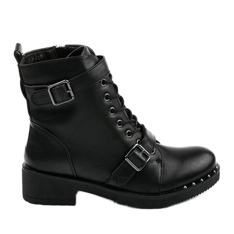 Bottes isolées noires à lacets Xylesh le noir