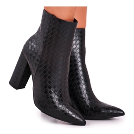 FG2 Bottines à Talons Femme Noir Prudence le noir
