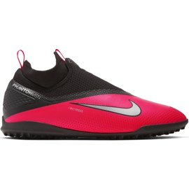Chaussure de football Nike React Phantom Vsn 2 Pro Df Tf CD4174 606 rouge noir rouge