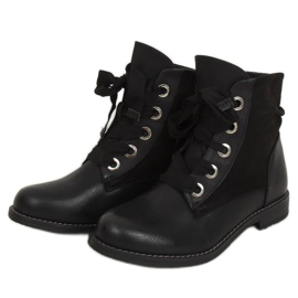Bottines à lacets noires 3103 Noir