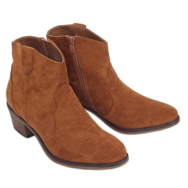 Boots talon bas camel 99-63 Camel brun