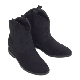 Santiags sur un coin caché noir J936 Noir le noir