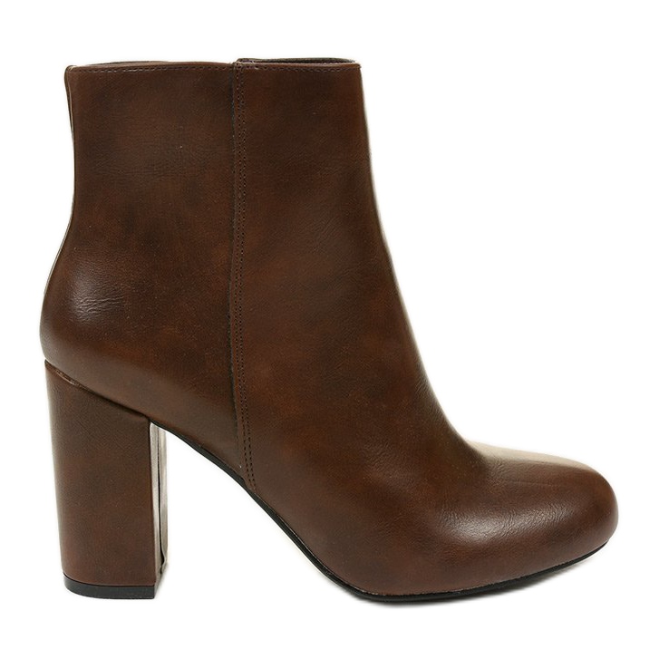Boots marron avec éco-cuir Galloris brun