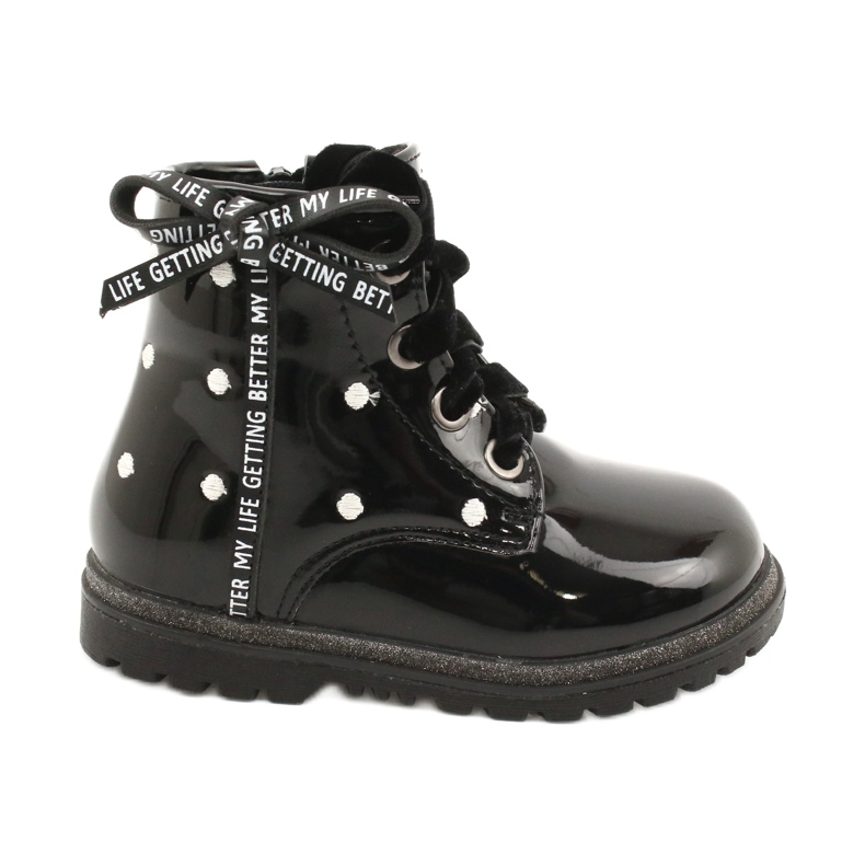 Evento Boots fille, noeud laqué 20DZ60-3246 le noir