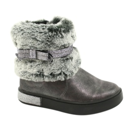 American Club Bottes zippées américaines GC26 / 20 étain argent gris