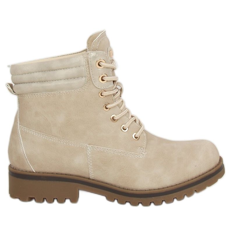 Bottines bois femme beige 312-PA Beige