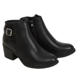 Bottines noires à talons J101 Noir