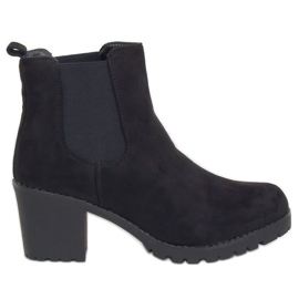 Bottines Chelsea noires, noir W355 Noir