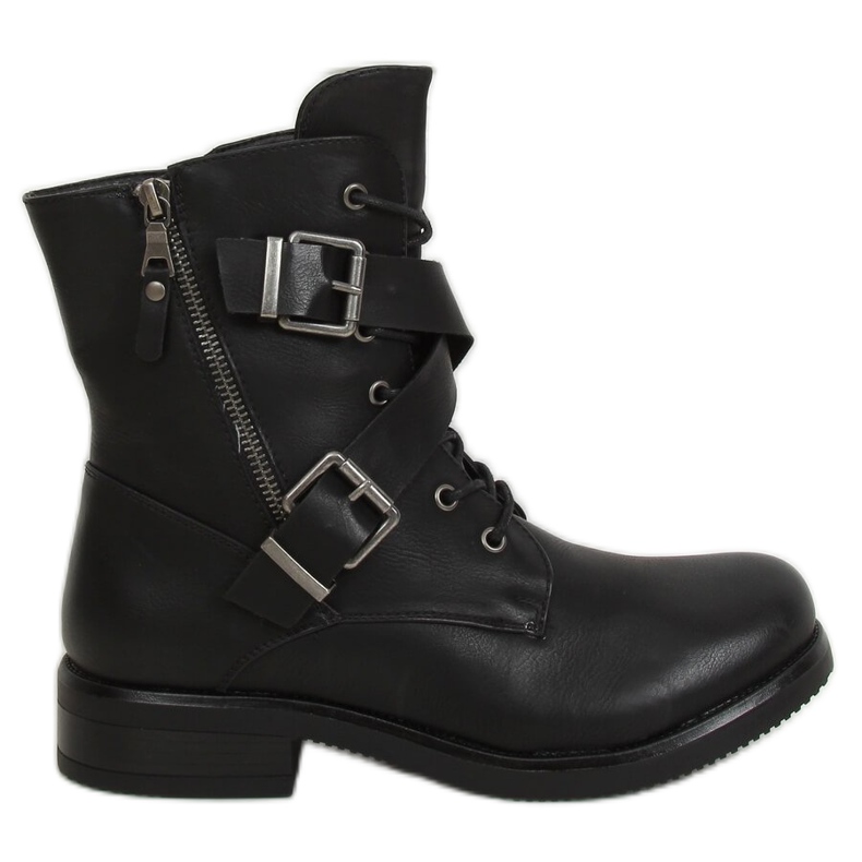 Bottes militaires noires 88041 Noir le noir Bottes militaires noires 88041 Noir le noir