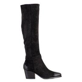 Bottines en daim VINCEZA le noir