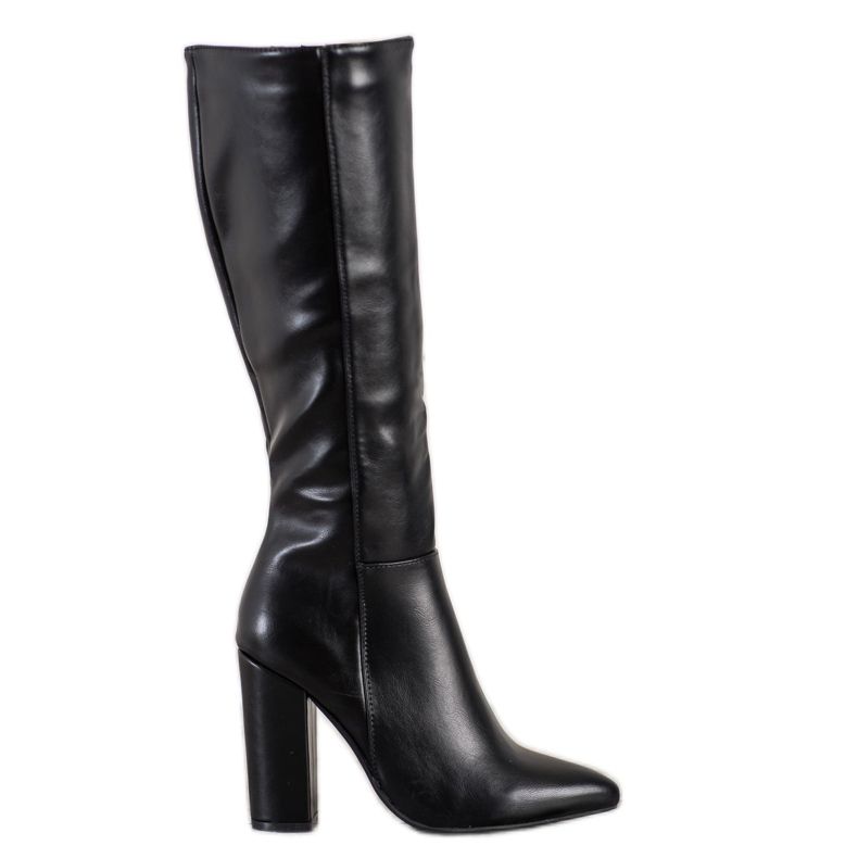Seastar Bottes noires sur un poteau le noir Seastar Bottes noires sur un poteau le noir