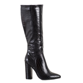 Seastar Bottines à imprimé serpent le noir