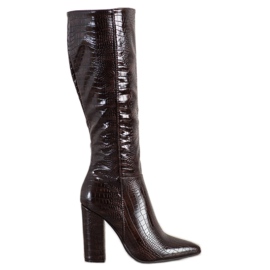 Seastar Bottines à imprimé serpent noir