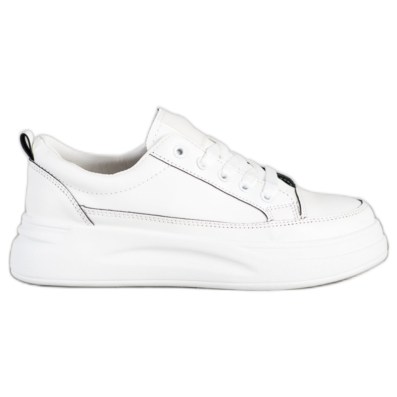 SHELOVET Chaussures de sport sur la plate-forme blanche
