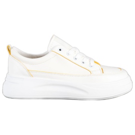 SHELOVET Chaussures de sport sur la plate-forme blanche