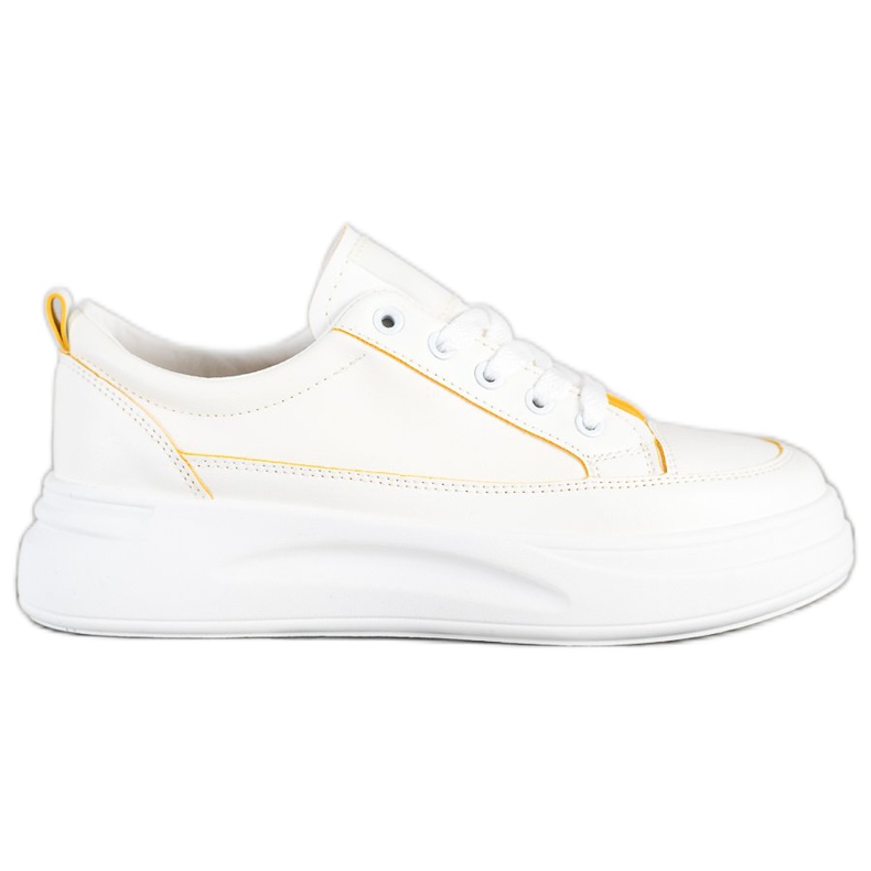 SHELOVET Chaussures de sport sur la plate-forme blanche