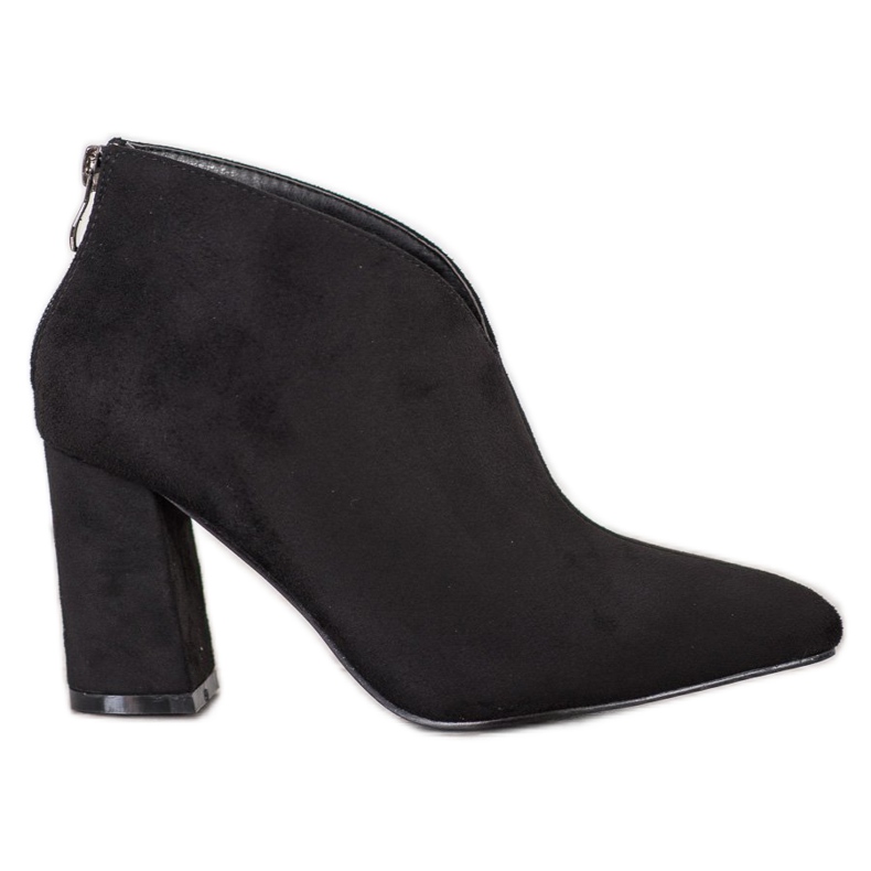 Goodin Bottines à talons en daim le noir