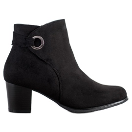 Bottes noires confortables le noir