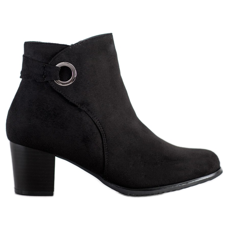 Bottes noires confortables le noir