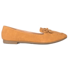 Nio Nio Mocassins Camel confortables brun multicolore