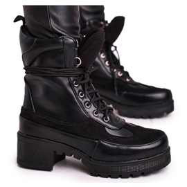 FS1 Bottes hautes à lacets pour femmes Noir Ridley