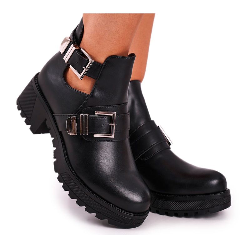 FE1 Bottes Femme Noir Boucles Frago le noir