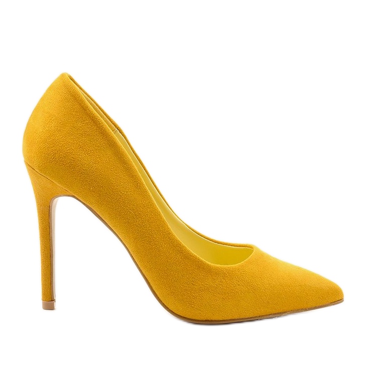 Escarpins classiques jaunes en daim Hyirnar