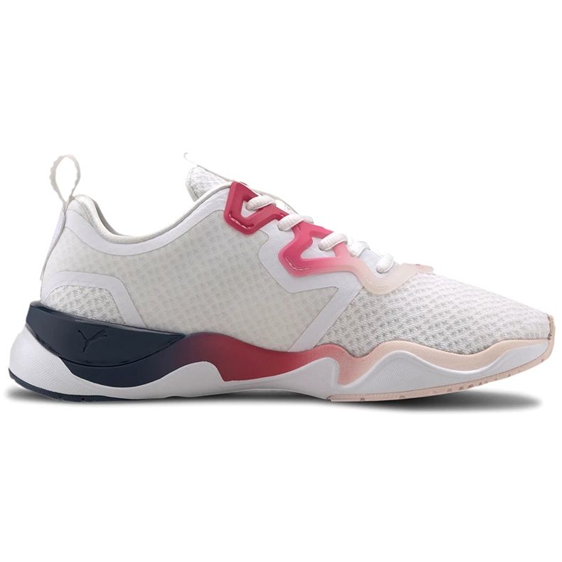 Chaussures femme Puma Zone Xt Sunset Wns blanc-rose 193492 02 blanche Chaussures femme Puma Zone Xt Sunset Wns blanc-rose 193492 02 blanche